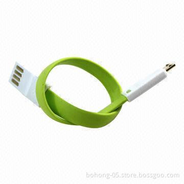 Short Micro Magnetic USB Data Cable, Different Color is Available, 500pcs MOQ Each Color